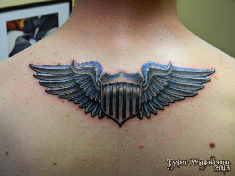 Eagle Wings, Black & Grey by Tyler Walstrom