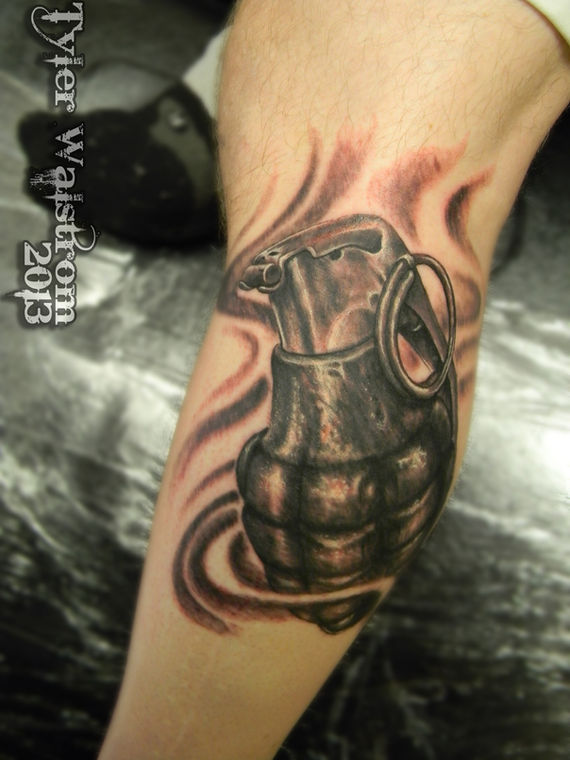 Grenade, Black & Grey by Tyler Walstrom