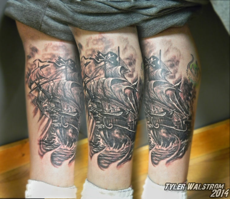 Greywash Legs, Black & Grey by Tyler Walstrom
